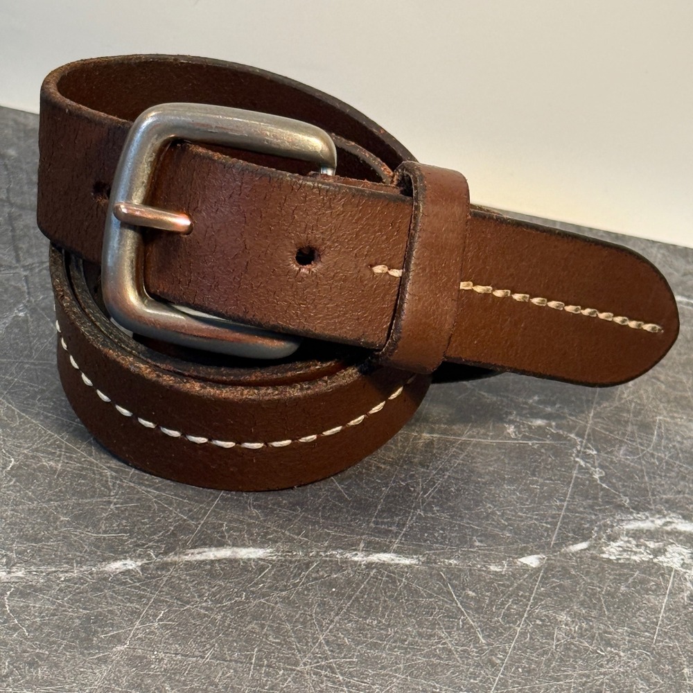 Mens Belt | Banana Republic | Brown Italian Leather Belt | 32 | Made in Italy